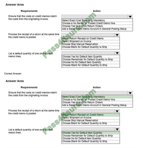 MB-800 exam questions-q10